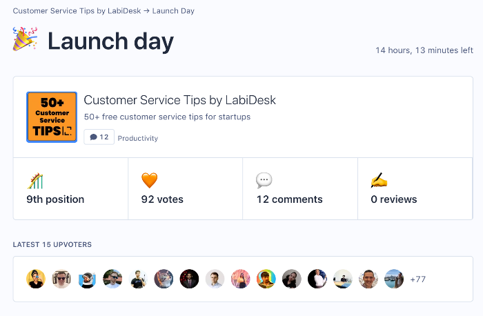 Product Hunt Launch with 50+ Customer Service Tips